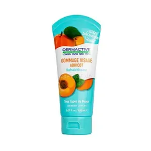 Gommage rafraîchissant à l'abricot pour visage sans paraben pour tous types de peaux, Dermactive, 150ml