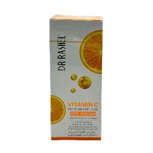 Sérum contour des yeux éclaircissant et anti-âge à la vitamine C, Acide hyaluronique et collagène, Dr Rashel, 30 ml