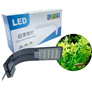 Lampe à pince ultra-fine pour aquarium, Led, 18cm