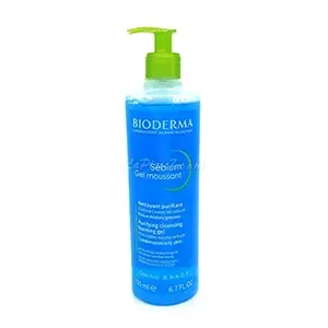 Gel moussant nettoyant purifiant pour peaux mixtes à grasses, Sébium, Bioderma