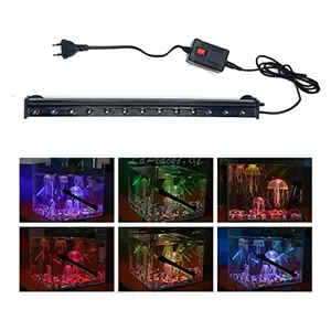 Lampe Led décorative et submersible pour aquarium avec interrupteur, Deebow, Dee-350, 1,6w, 35cm