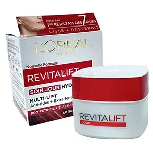 Soin de jour hydratant anti-rides et xtra-fermenté, Pro-rétinol et élasti-peptides, Revitalift, L'Oréal, 50ml