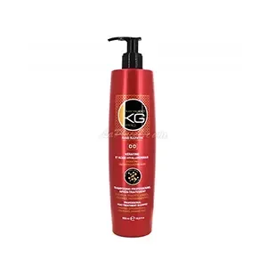 Shampoing professionnel après-traitement sans sulfate à la kératine et à l'acide hyaluronique pour cheveux traités, Lissés, Colorés et Permanentés, DD, Keragold