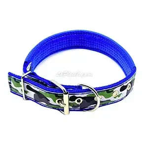 Collier pour chien en skaï  et en tissu avec motif militaire, Chien moyen, BisBis, 60cm