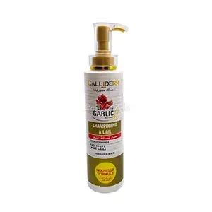 Shampoing anti chute à l'ail et vitamine E, Garlic extract, Calliderm, 500ml