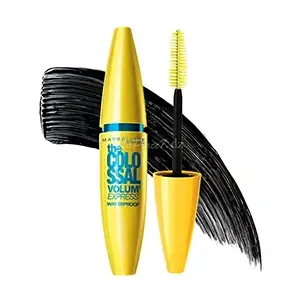 Mascara waterproof, Colossal Volume Express, Maybelline, 01 black