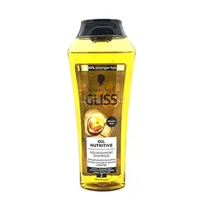 Shampoing nourissant à l'huile nutritive pour cheveux fragiles et abimés, Gliss, Schwarzkopf,  250ml