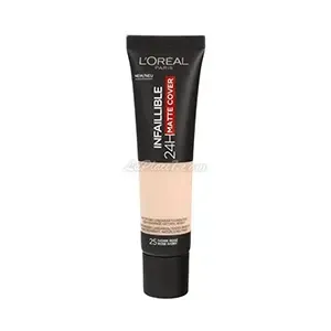 Fond de teint liquide, Infaillible, Matte cover, L'Oréal, 25 Ivoire rosé