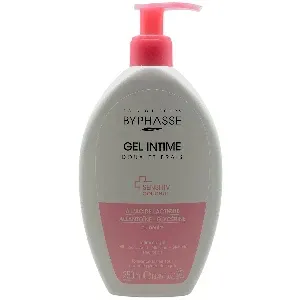 Gel intime doux et frais à l'acide l'actique allantoïne-glycérine, Ph neutre, Sensitiv douceur, Byphasse, 250ml