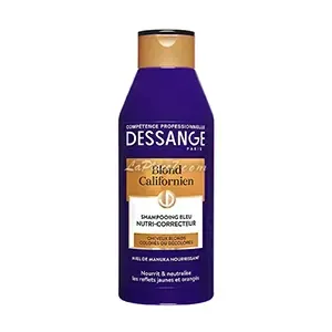 Shampoing pour cheveux blonds colorés ou décolorés, Nutri correcteur,  Blond californien, Dessange, 250ml