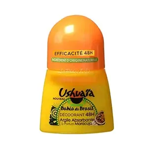 Déodorant à bille pour femme à l'argile absorbante et parfum maracuja, Bahia do brasil, 48H, Ushuaia, 50ml
