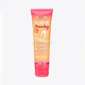 Soin pour cheveux longs sans rinçage, Vitamine et huile de ricin, Super blowdry cream, L'Oréal, 150ml