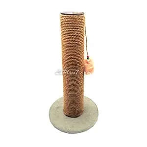 Griffoir pour chat avec pompon, 39 cm