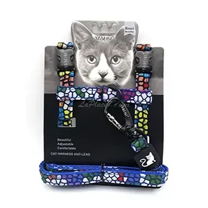 Harnais et laisse réglable pour chat, Yabeibi, 1,2m