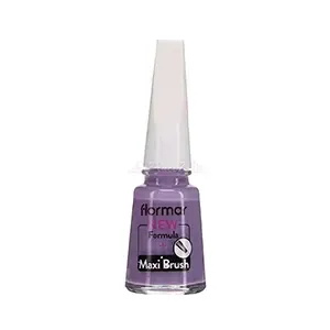 Vernis à ongles new formula, Maxi brush, Flormar, 494 Ash blue